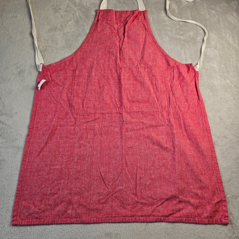 Kaf Home Apron Red Adult Full Bib Cooking Pockets Grill Kitchen Baking Artist